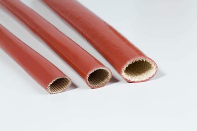 Isolatiekanaal Glasvezel - Hittebestendige Buis - Kabelbescherming - Hoge Temperatuur Bestendig - 10 mm Diameter - Rood