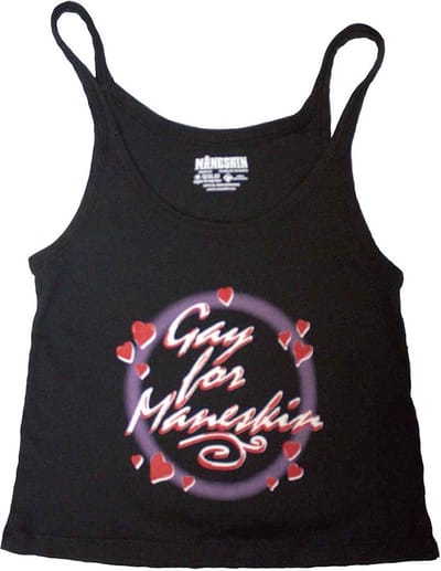 Maneskin - Gay For Maneskin Mouwloze top - XL - Zwart