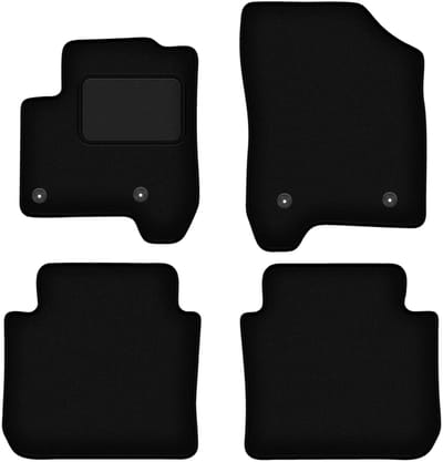 Zwarte veloursmatten voor: Citroen C3 Picasso minivan (2008-2017)