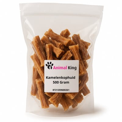 Animalking Kamelenkophuid voor Honden - Hondensnack - Kamelenhuid Hond 500 Gram