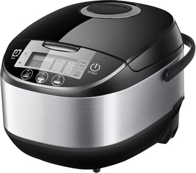 DailySupplies® Slowcooker met Timer - Keramische Binnenpan - Hotpot - Zwart met Zilver
