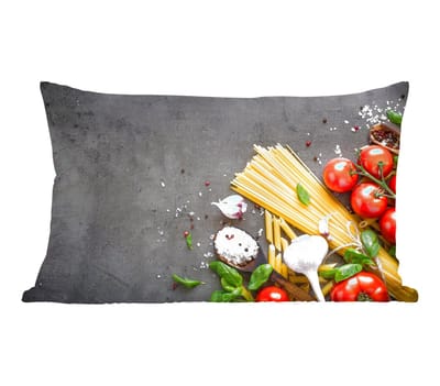 Sierkussens - Kussentjes Woonkamer - 60x40 cm - Pasta - Kruiden - Tomaat - Specerijen - Rustiek