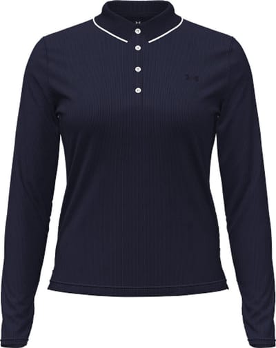 Under Armour Drive Chill LS Polo Midnight Navy