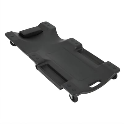 Autocripper - Voor Garage of Auto Reparatie - Rolbare Liggende Plank - 40 inch, 150 kg Draagvermogen - Zwart