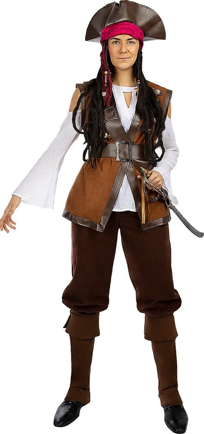 FUNIDELIA Piraten kostuum voor Dames - Caribische Collectie - Maat: 3XL
