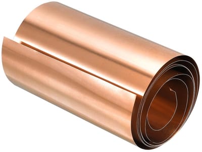 Koperplaat Rol - Koperfolie Dun - Doe-het-zelf Reparatie - Zuiver Koper - 0.04 x 100 x 1000 mm - Koper