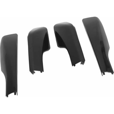 Lot de 4 housses de toit en plastique pour voiture, accessoires faciles à installer, pour porte-bagages et rails de chargement noir