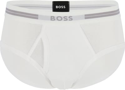 HUGO BOSS Traditional Original brief (1-pack) - heren slip met gulp - wit