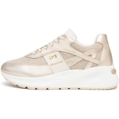 Sneaker Nerogiardini Etoile T.Lino Lurex 06 Beig Velvet Osso 0100 Pu.Bi - Fashion Wear - Vrouwen