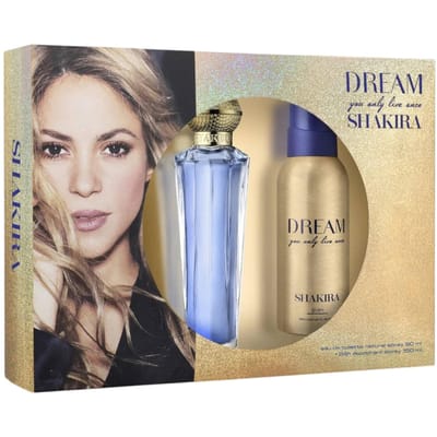 Set Shakira: Dream You Only Live Once, Eau De Toilette, Voor Vrouwen, 80 ml + Dream You Only Live Once, Deodorant Spray, Voor Vrouwen, 150 ml