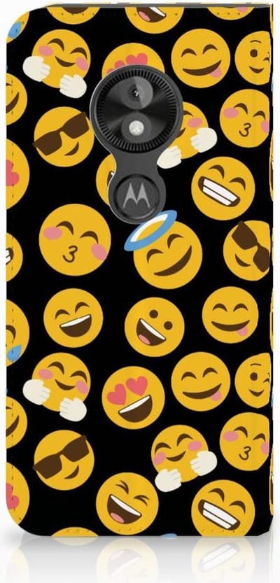 Motorola Moto E5 Play Hoesje met Magneet Emoji