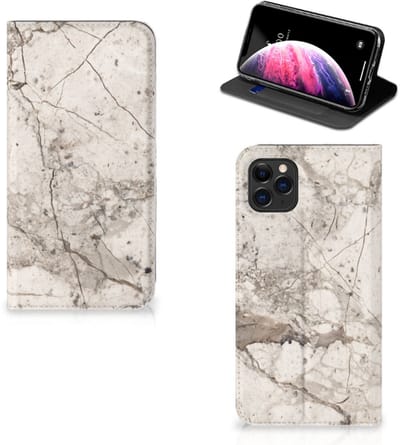 Apple iPhone 11 Pro Max Standcase Marmer Beige