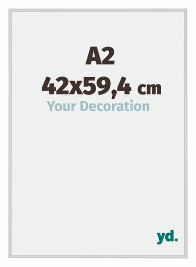 Your Decoration - Fotolijst A2 42x59,4 cm - Aluminium - Zilver Mat - Miami