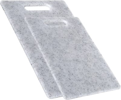 Gerim Keuken snijplanken - set 2x - Grijs - Kunststof - 24x34 cm/ 15x25 cm