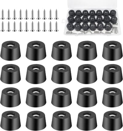 Rubberen voetjes - Meubelbumpers - Meubels Stabiliseren - Antislip Ontwerp - 40 stuks - Zwart