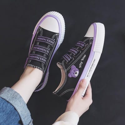Nouvelles chaussures d'été polyvalentes à bande élastique brodée pour étudiants, chaussures paresseuses à une pédale pour femmes 39 white