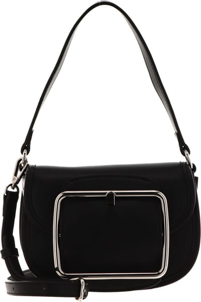 SEIDENFELT MANUFAKTUR Schoudertas Grurup Saddle Bag Black Zwart