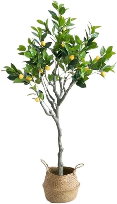 Kunstmatige Citroenboom - Nep Boom Plant - Woonkamer Decoratie - Realistische Citroenen - Grote Pot - Groen