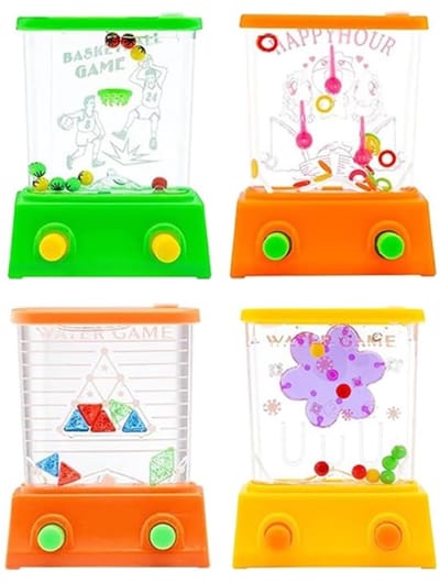 Dailygoods- Waterflipper 4 Stuks - Handheld Mini-Waterring - Kinderspeelgoed - Waterspeelgoed - Leuk Cadeau - Kleurrijk Ontwerp - Waterspel
