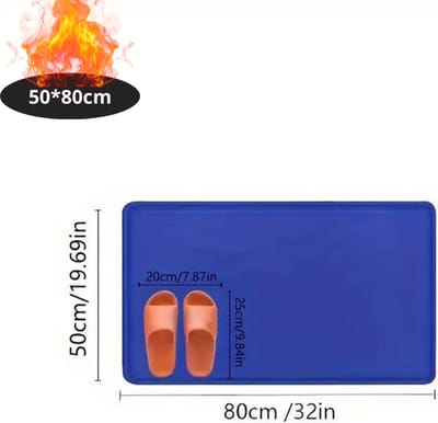 Bovista Badmat - Douchemat - Antislip - Wc Mat - Toiletmat - Badkamermat - Koningsblauw - 50x80
