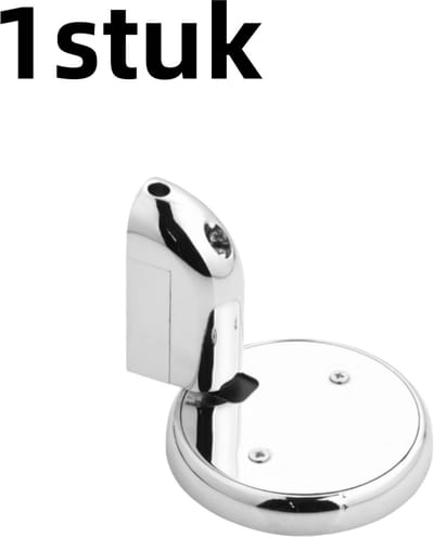 1 stuk - Deurstopper - Deurbumper - Deurstopper voor slaapkamerdeuren zonder boren - Op de vloer te bevestigen deurstopper - Winddichte deurstopper - Geschikt voor slaapkamerdeuren en geluidsarme badkamerdeuren - Zilver