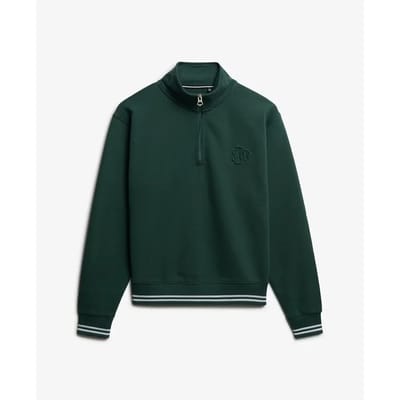 Superdry - Country Club Halfhoge Trui met Reliëflogo - Dames - Truien