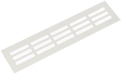 Aluminium Plintrooster - 1000x150mm - Mat Zwart - Inbouwrooster - Ventilatierooster