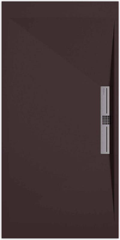 Sanifun douchebak Stone Side Chocolate Smooth 1300 x 800 S