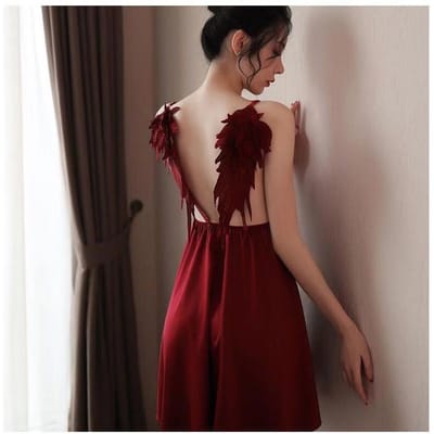 Seks Lingerie Spreidende Jarretel Sexy Pyjama Rugloos Verleiding Seks Pyjama Sexy Diepe V Pauwenveer One Size bordeaux