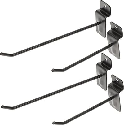 Angoily Set van 30 Slat Wall Haken - Stabiele Metalen Hangers voor Garage en Opslag