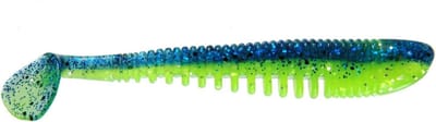 Rubber vis - Zacht kunstaas - Vissen op roofvis - Natuurlijk loopgedrag - 10 cm - Groen makreel
