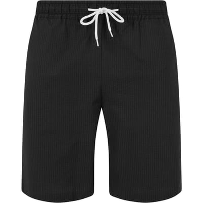 Urban Classics - Basic Seersucker Korte broek - M - Zwart