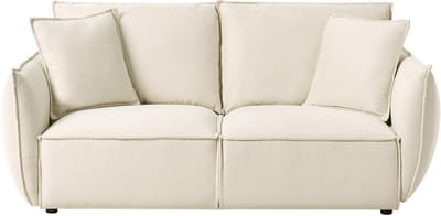 KUNES - Driezitsbank - Lichtbeige - Polyester