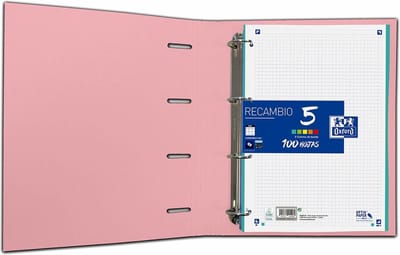 Ringmap Oxford A4+ Licht Roze