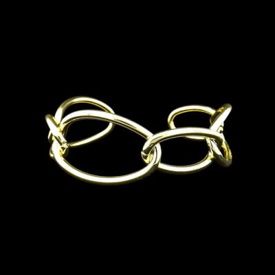 Victoria Valenza Zilverkleurige Open Design Armband - Armband - Goudkleurig - Open design armband