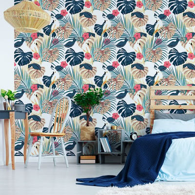 Behang-effect sticker - VILLA DE CURA - 50x50cm