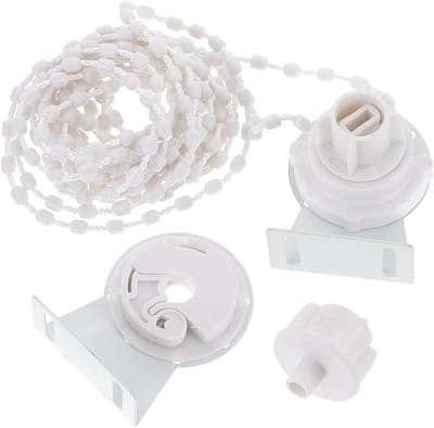 Rolgordijn Onderdelen - Ketting Reparatie - Raamdecoratie Monteren - Inclusief Ketting - 1.5m Ketting - Wit