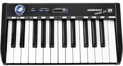 Miditech Midistart Music - MIDI Masterkeyboard - 25 toetsen - USB/MIDI - Joystick
