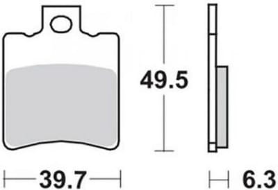 newfren remblokje voor aprilia 50 gulliver scooter fd.0196 nieuw