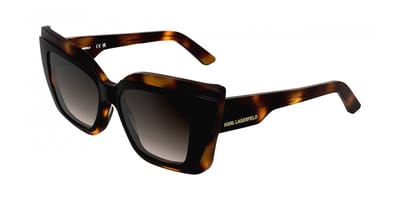 Karl Lagerfeld KL6204S BLACK DARK TORTOISE/BROWN 53/16/140 Damenbrillen Zonnebrillen