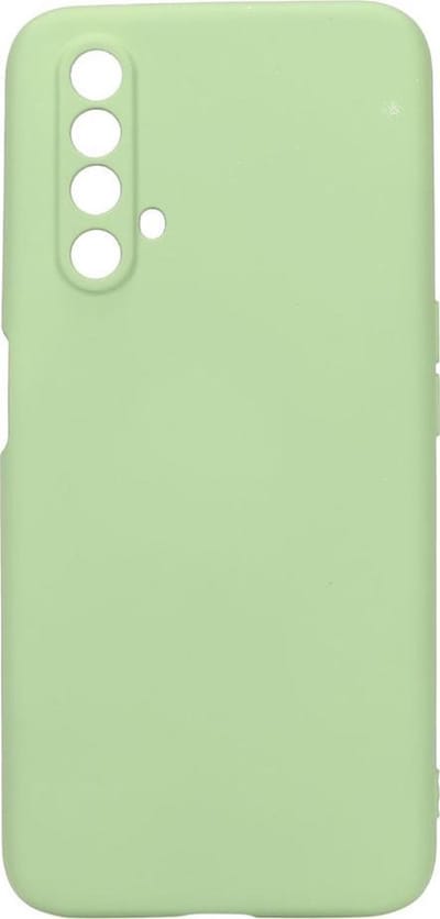 Shop4 - Realme X3 SuperZoom Hoesje - Zachte Back Case Mat Mint Groen