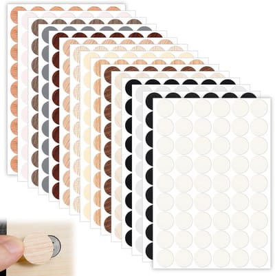 Dailygoods- Schroefafdekking 810 Stuks - Zelfklevende Afdekkapjes
