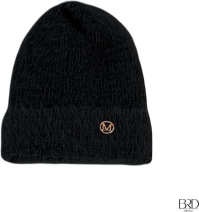 BRD Winter® | Zwarte Wollen Muts | Elegante Dames Wintermuts zwart