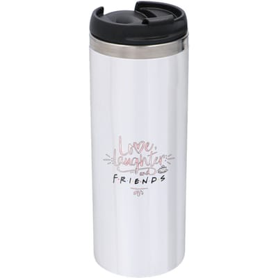 Friends Love, Laughter & Friends Stainless Steel Thermo Travel Mug - Metallic Finish