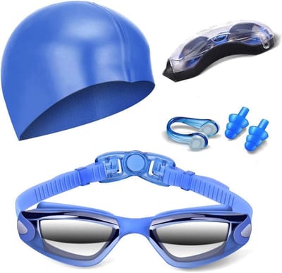 Comfortabele Zwembril Set met Neusklem en Oordoppen voor Volwassenen en Kinderen