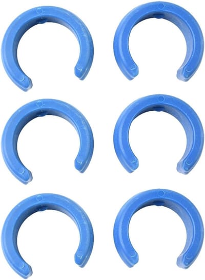 Universele Slangklemmen voor Zwembadreinigers - 6-Pack, Geschikt voor de meeste Slanggewichten en Onderhoudsaccessoires