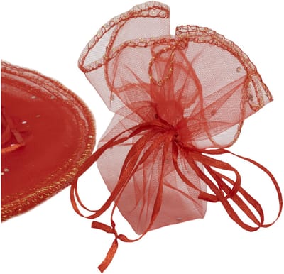 Dailygoods- Organza Zakken Set van 10 - Ronde Zakjes - Cadeauzakjes - Inpakzakjes - Decoratieve Zakjes - Persoonlijk Tintje