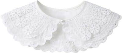 Nepkraag Kisjaal Kant voor Jurk Kledingaccessoires Booghals Dames Wit Kant Halsband