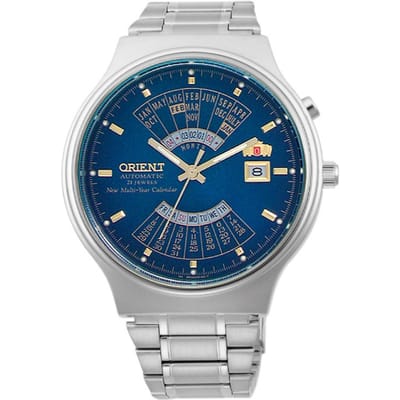 Orient Watch FEU00002DW Men Silver 43mm 5 ATM
