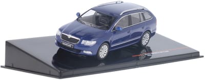 Ixo - Skoda Superb II Combi 2008 Blauw Metallic - 1:43